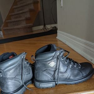 Harley Davidson black boots, men size 10